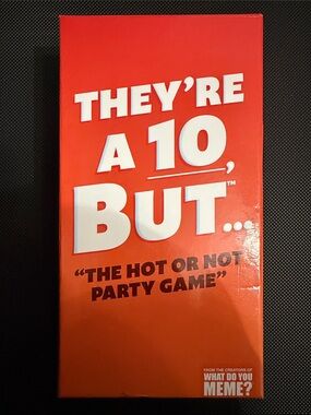 "They're a 10 But...", an adult party game by the creators of "What Do You Meme?